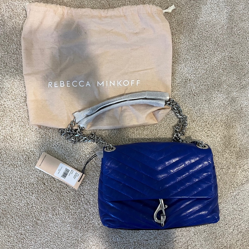 Rebecca Minkoff Edie Crossbody Bright Blue NWT